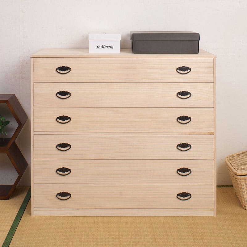 萩原スリーアイ HAGIHARA チェスト MCH-5274NAW アンティークホワイト