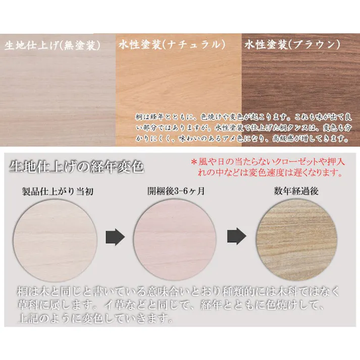 【桐心】 幅100.5 3段 高さ44 ナチュラル 和ダンス 和タンス 和箪笥 着物用 日本製 着物収納 おしゃれ 引出し 着物 保管 クローゼット チェスト 桐タンス 桐たんす 押し入れタンス 桐衣装箱 着物用 天然木 木製 完成品 衣裳ケース 桐箪笥