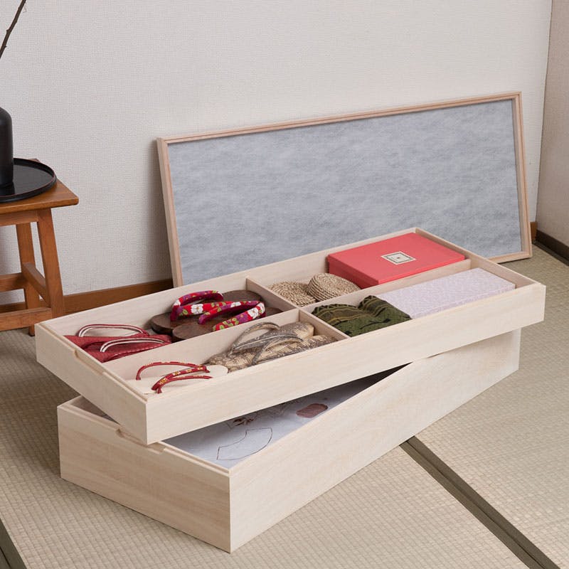 【桐心】きごころシリーズ スタッキング式桐衣装箱2段  高級桐ケース桐衣装箱 箪笥チェスト 桐の衣装ケース チェスト 押入れ クローゼット 和ダンス 和タンス 和箪笥 着物用 日本製 引き出し 着物収納 桐たんす 収納ケース 押し入れ 着物入れ 整理タンス 衣装タンス