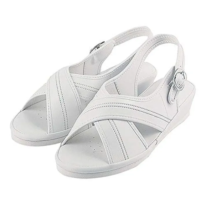 クロスサンダル ホワイト LL (1足)