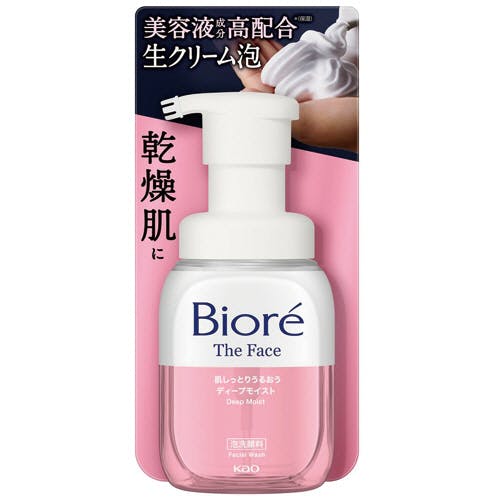 ビオレ ザフェイス 泡洗顔料 ディープモイスト 本体 200ml | コスメ