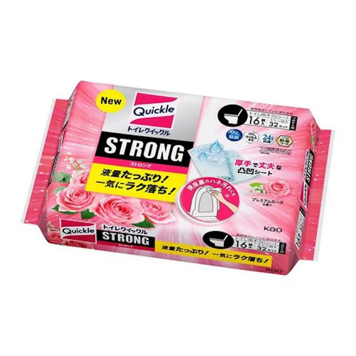 トイレクイックル STRONG プレミアムローズ 替え 16枚