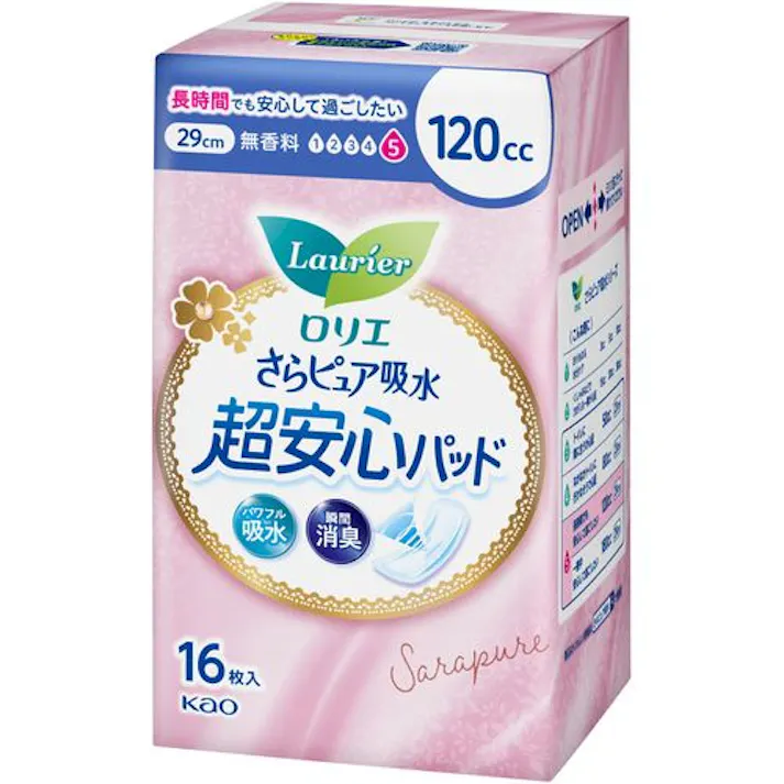 ロリエ さらピュア吸水 超安心パッド 120cc 16枚