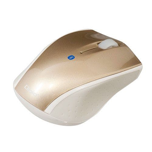 Digio デジオ 小型 Bluetooth 3ボタンBlueLEDマウス ゴールド