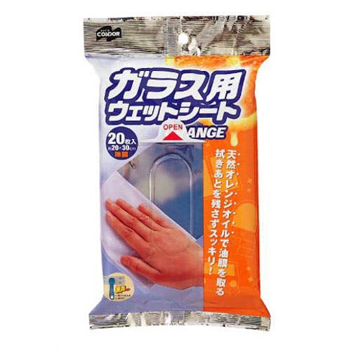 山崎産業 コンドル ガラス用 ウェットシート20P 包丁・ハサミ・調理器具・製菓用品