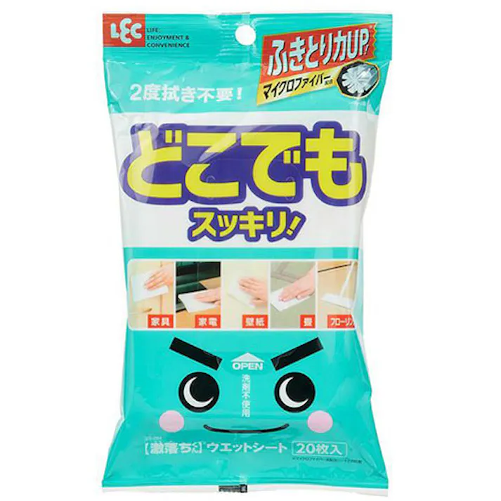 レック 激落ちどこでもウェットシート20枚入
