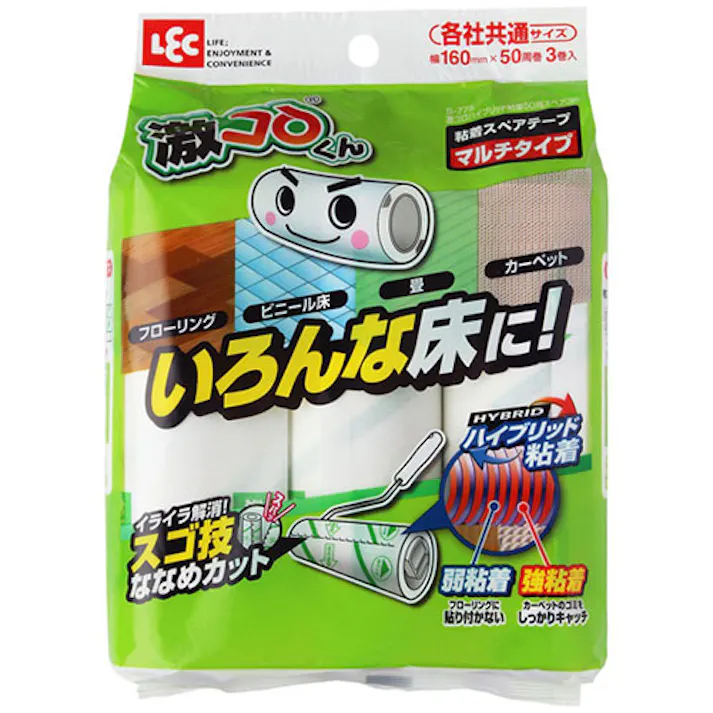 レック 激コロ ハイブリッド粘着50周スペア 3個入