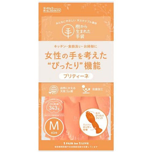 ダンロップホームプロダクツ 樹から生まれた手袋 プリティーネ Mサイズ オ