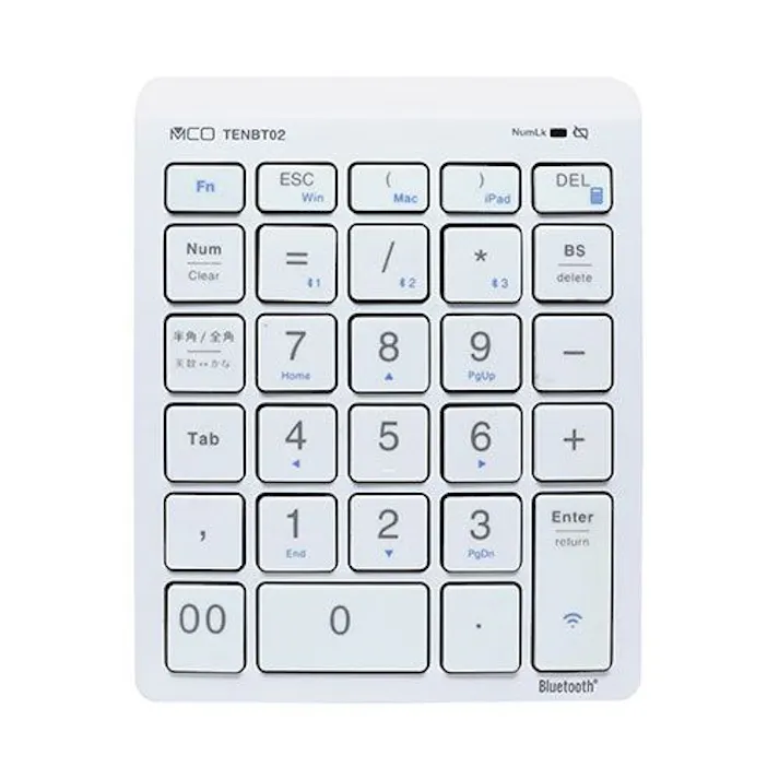 Bluetoothテンキー ホワイト