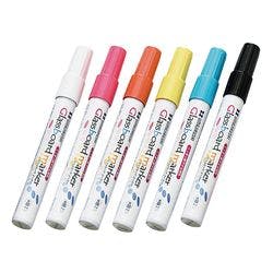 透明ボード用グラスボードマーカー6色セット (1セット) 作業工具・作業用品・作業収納