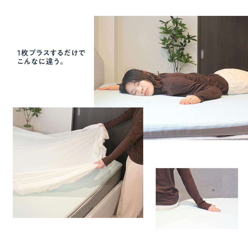 超低反発ジェルメモリーフォームトッパー 柔らかいトッパー カバー