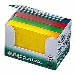 Post-it ポストイット 再生紙エコノパック ふせんハーフ