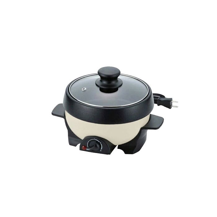 電気鍋 一人用グリル鍋 蓋付グリルパン16cm ミニグリル鍋 卓上 レシピ付 調理器具 でんき鍋 料理 卓上鍋