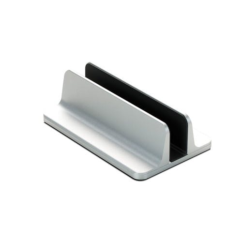 ノートパソコンスタンド(縦置き/1台用/アルミ) シルバー | 携帯