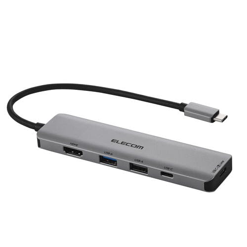 USB Type-C �h�b�L���O�X�e�[�V���� 5-in-1 4K HDMI PD�[�d �V���o�[ �p�\�R���E���Ӌ@��