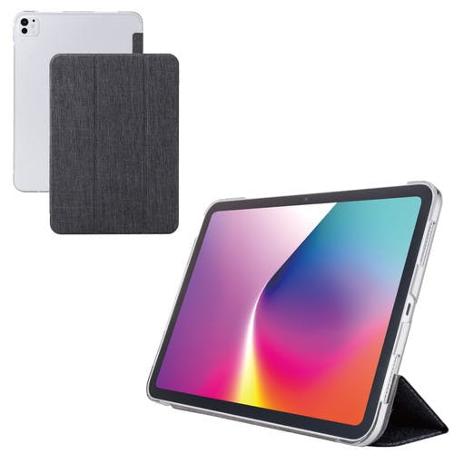 iPad Pro �P�[�X 11�C���` ( M4 ) �t�@�u���b�N�t���b�v ���^ �u���b�N �P�[�X�E�X�g���b�v