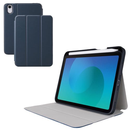iPad mini ケース 8.3インチ ( A17 Pro ) マグネット式フラップ ネイビー ケース・ストラップ iPad mini ケース 8.3インチ ( A17 Pro ) マグネット式フラップ ネイビー ケース・ストラップ