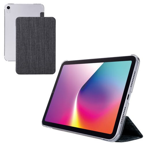 iPad mini ケース 8.3インチ ( A17 Pro ) 2アングル スタンド ブラック ケース・ストラップ iPad mini ケース 8.3インチ ( A17 Pro ) 2アングル スタンド ブラック ケース・ストラップ