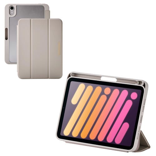 iPad mini ケース 8.3インチ ( A17 Pro ) 2アングル グレージュ ケース・ストラップ iPad mini ケース 8.3インチ ( A17 Pro ) 2アングル グレージュ ケース・ストラップ