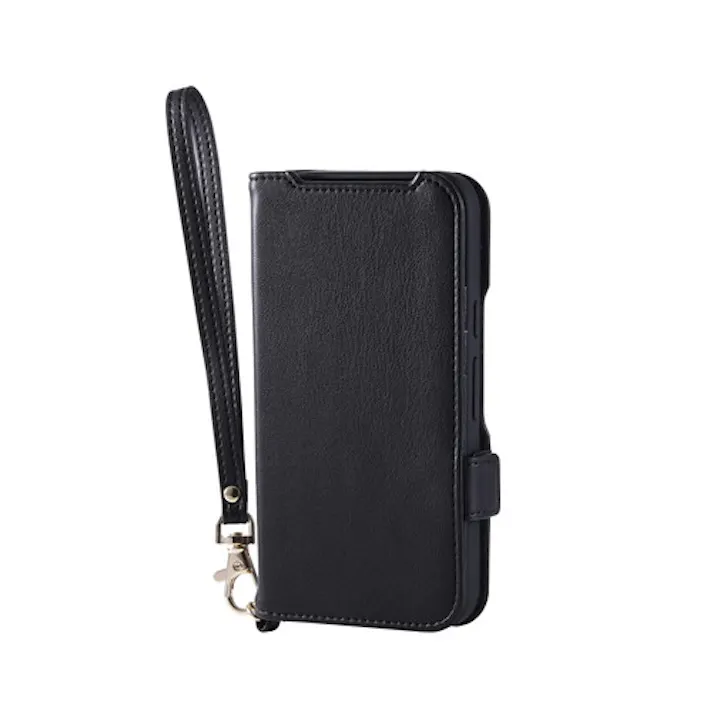 Google Pixel 10 / 10 Pro ケース 手帳型 ハンドストラップ付 ブラック