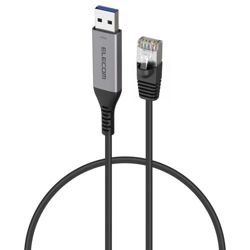 USB-A �L��LAN�ϊ��P�[�u�� 1Gbps�Ή� 1m �h���C�o�s�v Gigabit �u���b�N �p�\�R���E���Ӌ@��