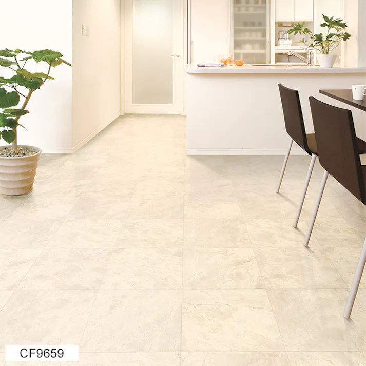 東リ クッションフロア クレモッソ 5895 (R) 182cm幅×9m CF9659 石目 大理石調 アイボリー 日本製 インテリアショップゆうあい