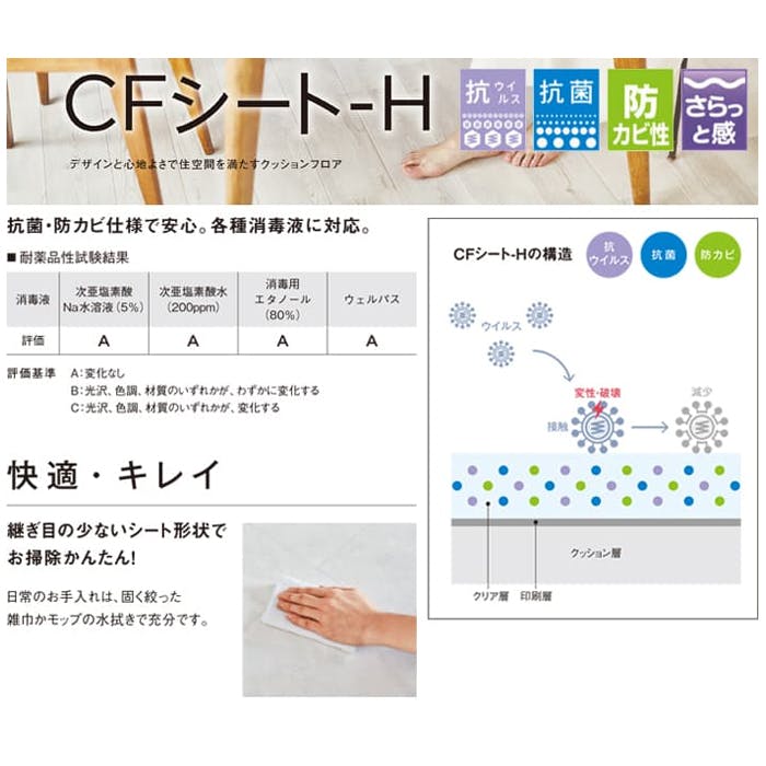 東リ クッションフロア ラージオーク tcf-h-largeoak (R) 182cm幅×8m