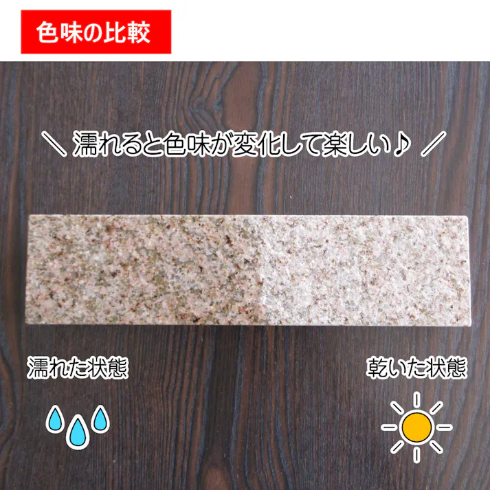 【コバ石 6本セット】 お庭によく合うベージュ色 飛石 庭石 小端 ボーダー 踏石 敷石 お庭に アプローチに 壁に 短冊石 路地石 コバ