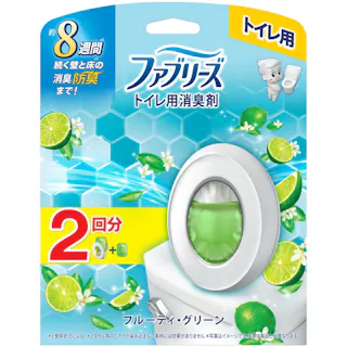 ファブリーズトイレ用消臭剤フルーティグリーン本体+つめかえ 2回分 ×1点【送料込み】 #hrm-4987176351203