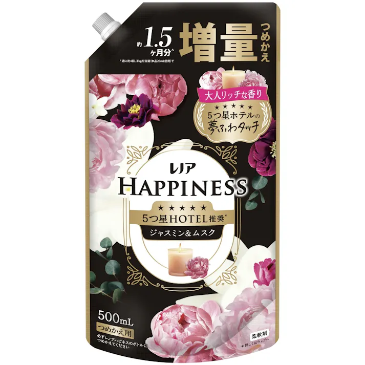 【12点まとめ買い】レノアハピネス夢ふわタッチジャスミン&ムスクの香り詰替増量サイズ × 12点【送料込み】 #hrm-4987176319692