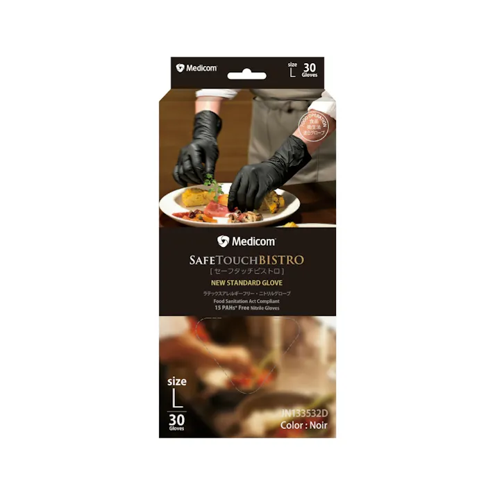 セーフタッチビストロノアール30枚入りl ×1点【送料込み】 #hrm-4894476041102