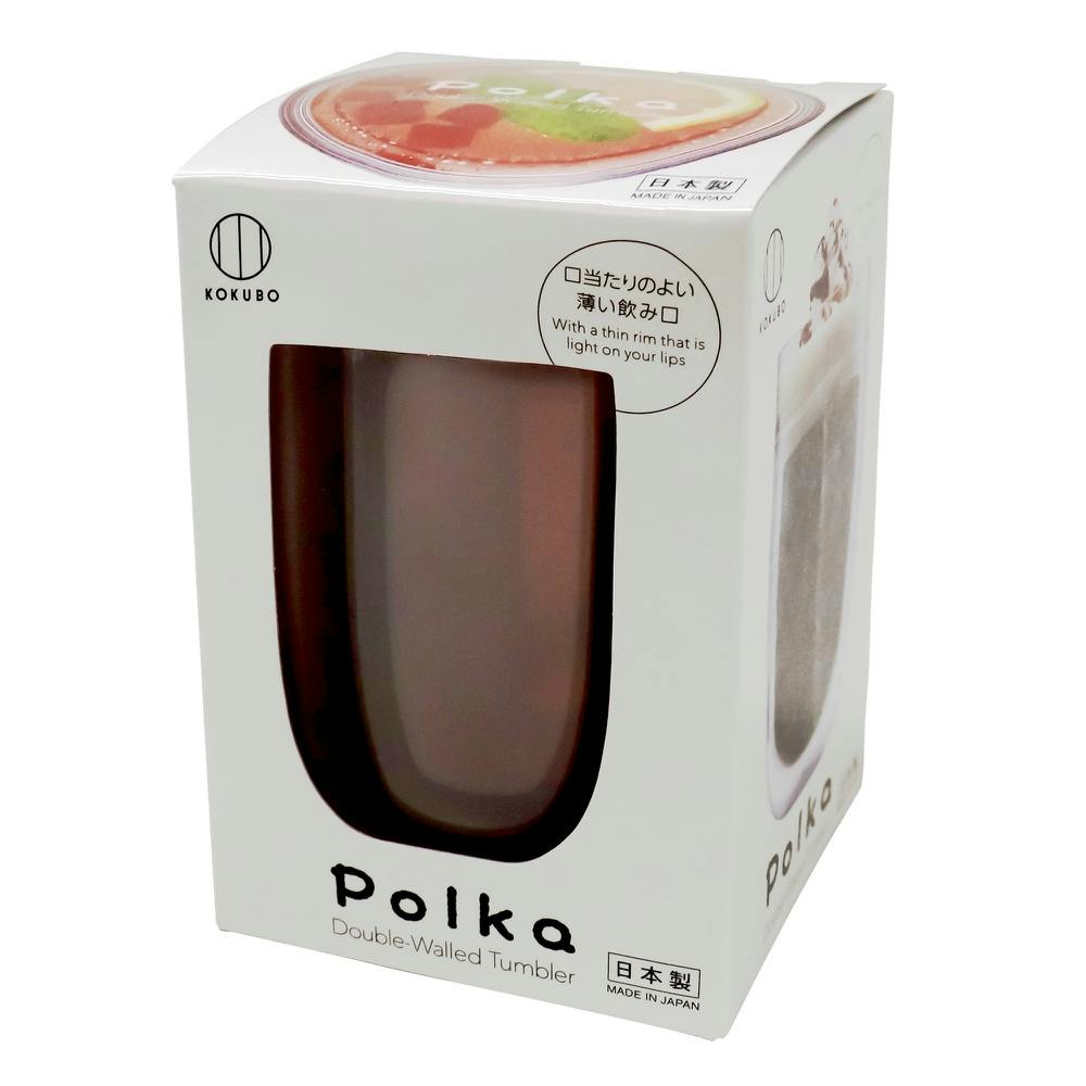 Polka グラス オレンジ ×1点【送料込み】 ＃hrm-4956810402724