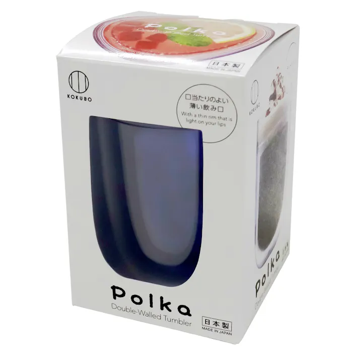 【6点まとめ買い】Polka グラス ブルー × 6点【送料込み】 #hrm-4956810402700