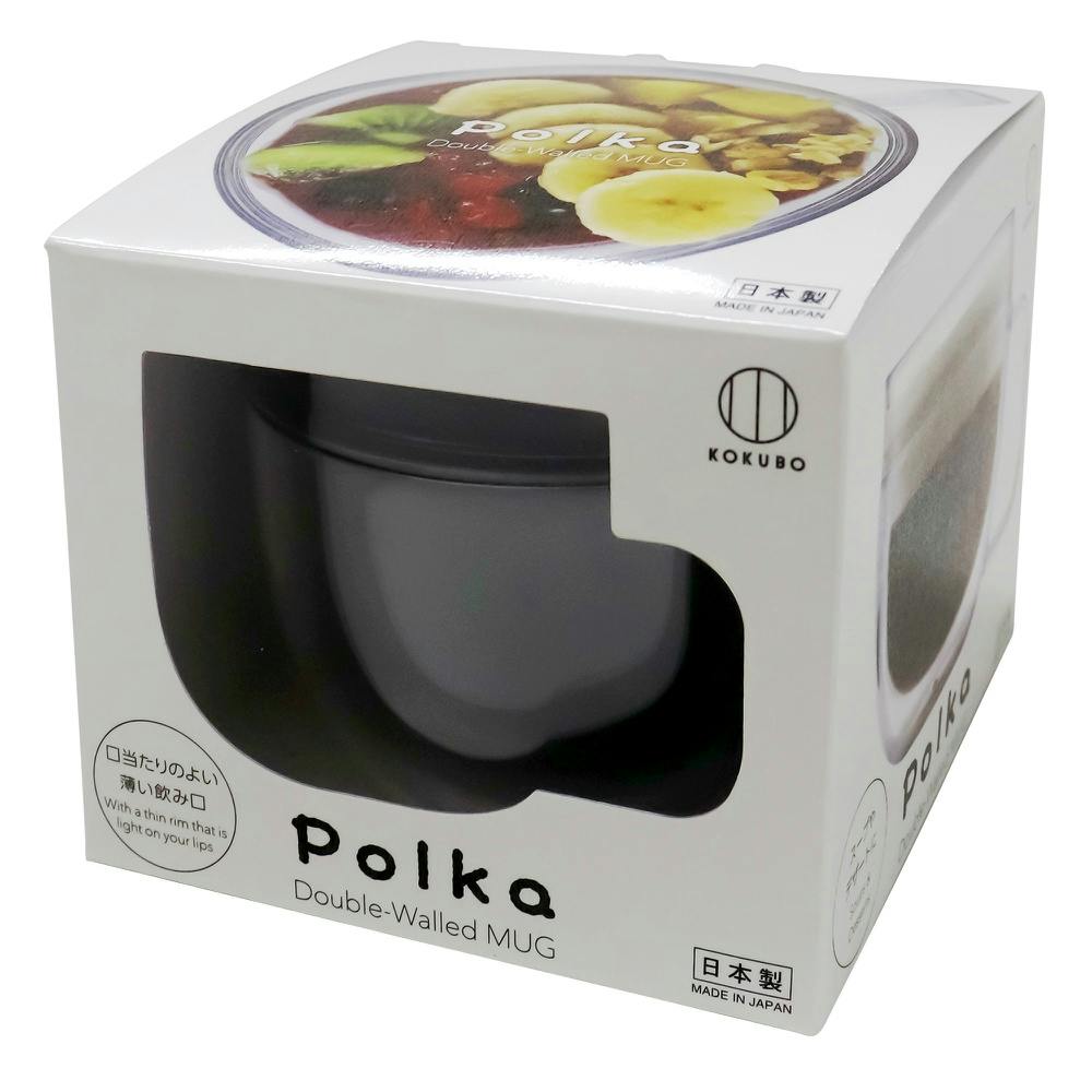 【6点まとめ買い】Polka マグ グレー × 6点【送料込み】 ＃hrm-4956810402625