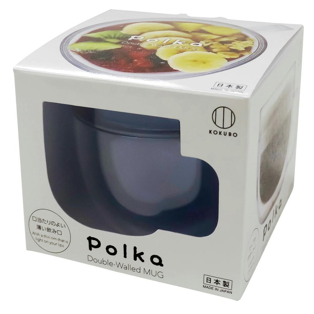 【6点まとめ買い】Polka マグ ブルー × 6点【送料込み】 ＃hrm-4956810402649