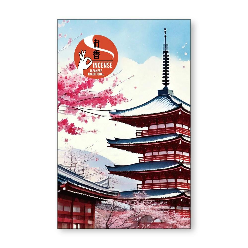 【10点まとめ買い】お土産インセンス 抹茶の香り 五重塔 × 10点【送料込み】 ＃hrm-4902125514645