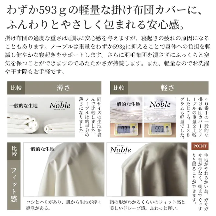 Sleep Tailor 日本製 超長綿 ボックスシーツ クイーン ノーブル シルクのような艶 綿100% サテン 80番手極細糸 ベッドシーツ マットレスカバー マチ30cm 防ダニ ゴールドベージュ