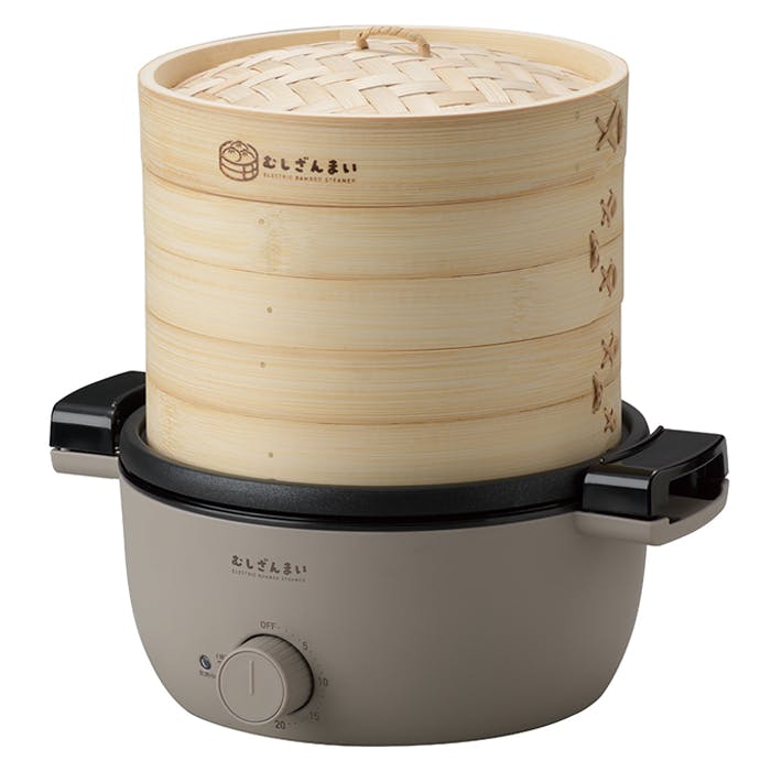 蒸し器 電気蒸し器 せいろ スチームクッカー 2段 タイマー付き 肉まん