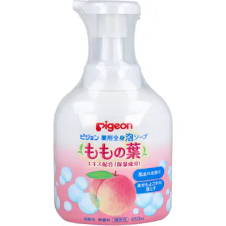 ピジョン 薬用全身泡ソープ ももの葉 450mL ×1点【送料込み】 #4902508084116