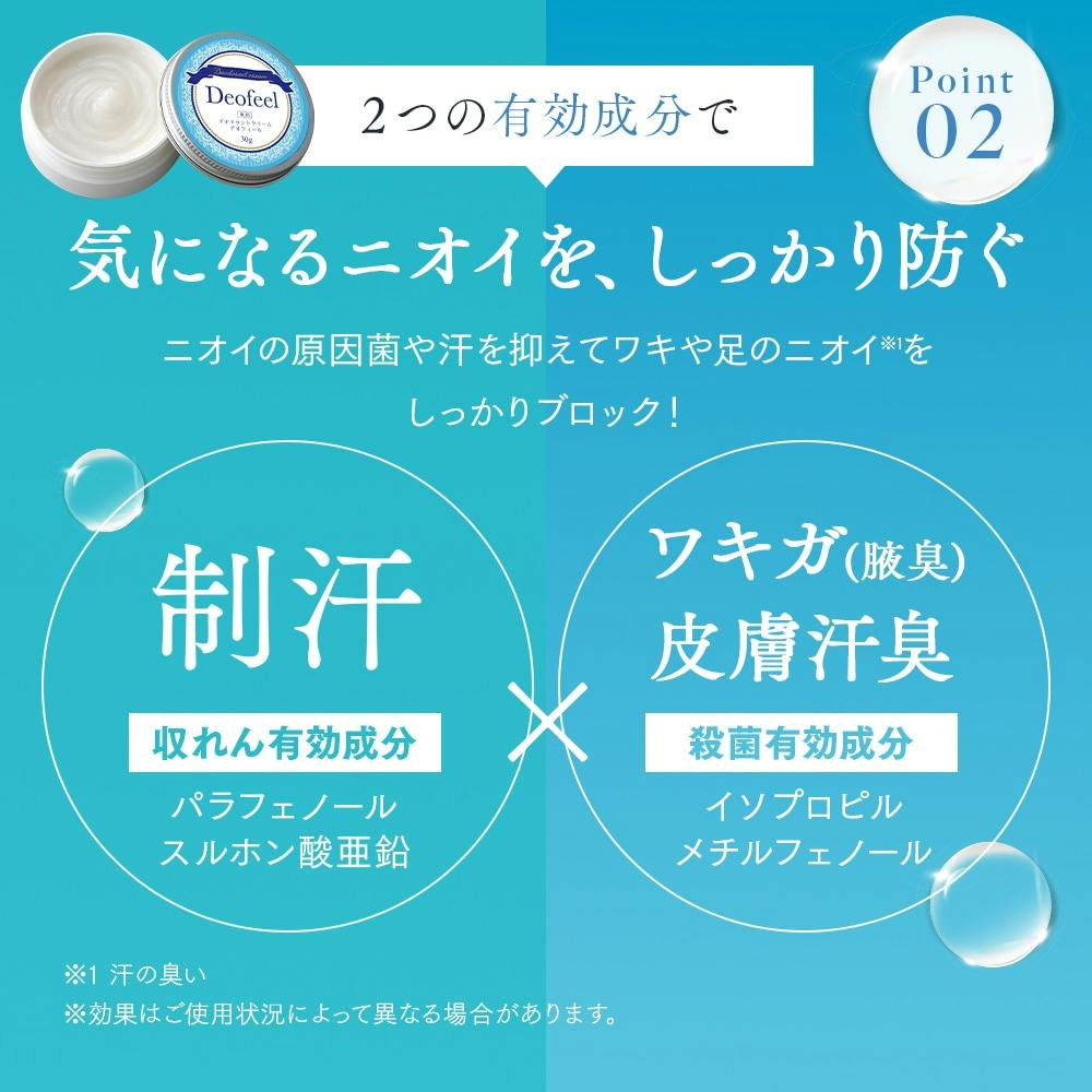薬用デオドラントクリーム デオフィール（医薬部外品） お得な3個