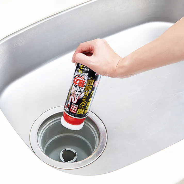 【泡のジェット噴流で排水管キレイ 強力タイプ】 ちあふる 強力泡でヌメリ押し出し 排水管 洗浄 除菌 消臭 スプレー 160ml JAN:4989409097346