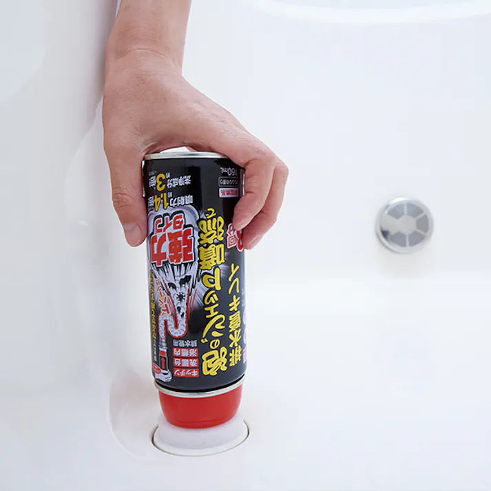 【泡のジェット噴流で排水管キレイ 強力タイプ】 ちあふる 強力泡でヌメリ押し出し 排水管 洗浄 除菌 消臭 スプレー 160ml JAN:4989409097346