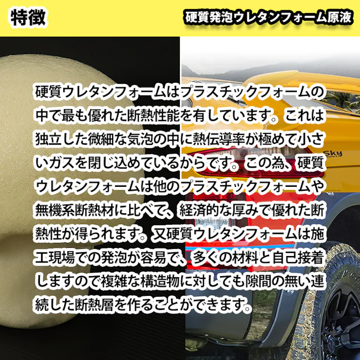 PROST 硬質発泡ウレタンフォーム原液 10倍 8kgセット