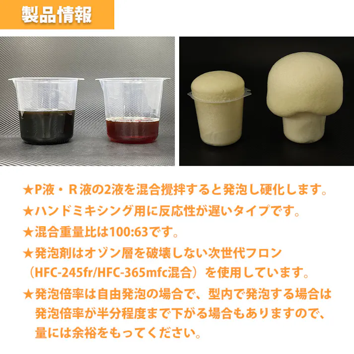 PROST 硬質発泡ウレタンフォーム原液 40倍 4kgセット/発泡 ウレタン 成型 エアロ 40倍