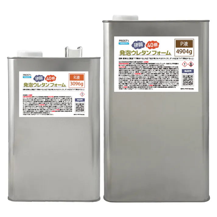 PROST 硬質発泡ウレタンフォーム原液 40倍 8kgセット/発泡 ウレタン 成型 エアロ 40倍