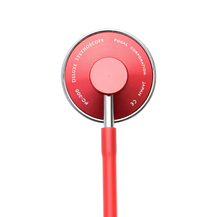 FOCAL(フォーカル) シングルヘッド聴診器 FC-200 レッド ×1点【送料込み】 #4516638001570