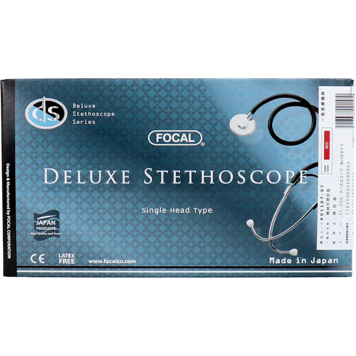 FOCAL(フォーカル) シングルヘッド聴診器 FC-200 レッド ×1点【送料込み】 #4516638001570