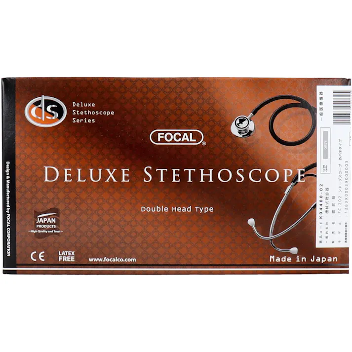 FOCAL(フォーカル) ダブルヘッド聴診器 FC-202 グレー ×1点【送料込み】 #4516638001655