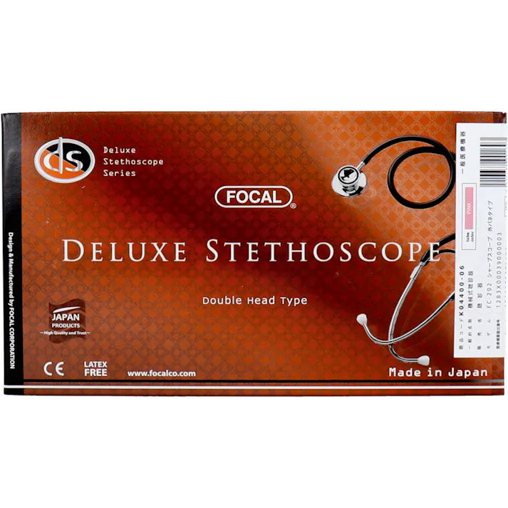 FOCAL(フォーカル) ダブルヘッド聴診器 FC-202 ピンク ×1点【送料込み】 #4516638001693