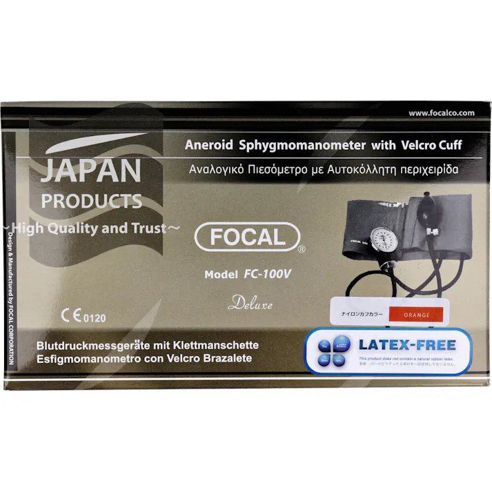 FOCAL アネロイド血圧計 FC-100V ナイロンカフ オレンジ ×1点【送料込み】 #4516638002386